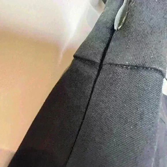 EILEEN FISHER Solid Black Rayon Ponte Stretch Zip Ankle Pants Size Small - Picture 10 of 12